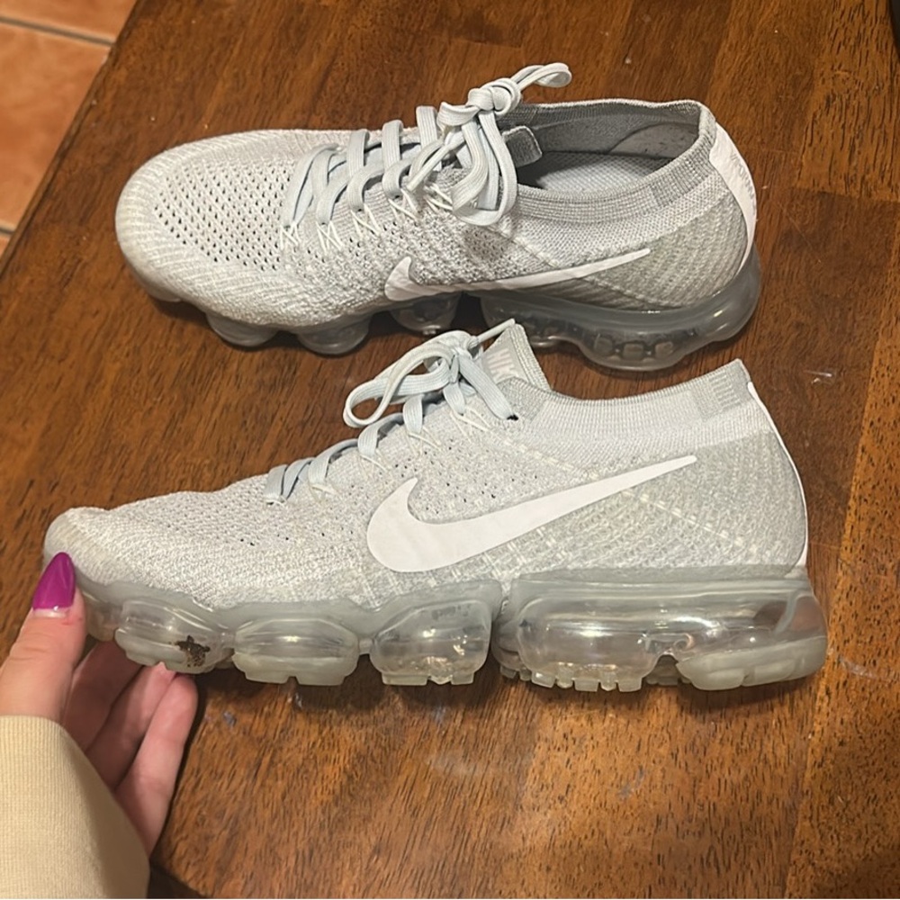 Nike Women's Light Gray VaporMax Shoes